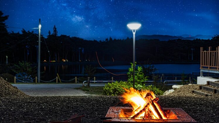THE GLAMPING PLAZA アルプスBASEから見える星空と景色