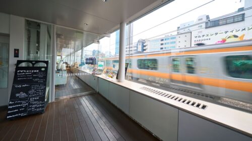 ホテルリソルステイ秋葉原の客室から見える中央線などのトレインビュー