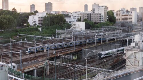 グリッズ東京　トレインビュールームからの見晴らし