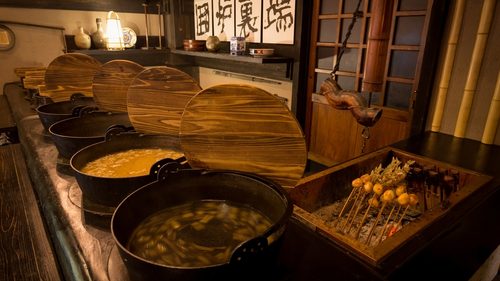 湯西川温泉 桓武ゆかりの宿 揚羽（古民家を移築した囲炉裏ダイニング！）の囲炉裏ダイニング