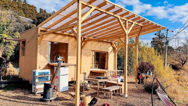 和心村₋古民家とグランピングの檜小屋の外観